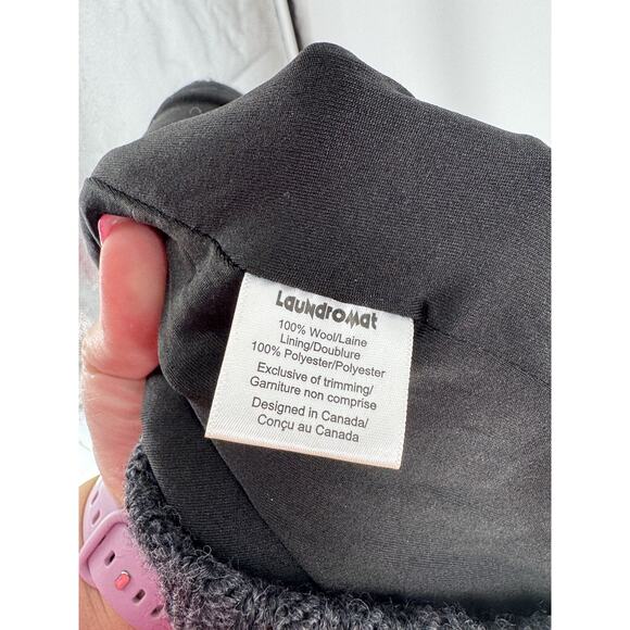 Laundromat Women's Gray Cable Knit Wool Mini Skirt Size Medium - Picture 5 of 5